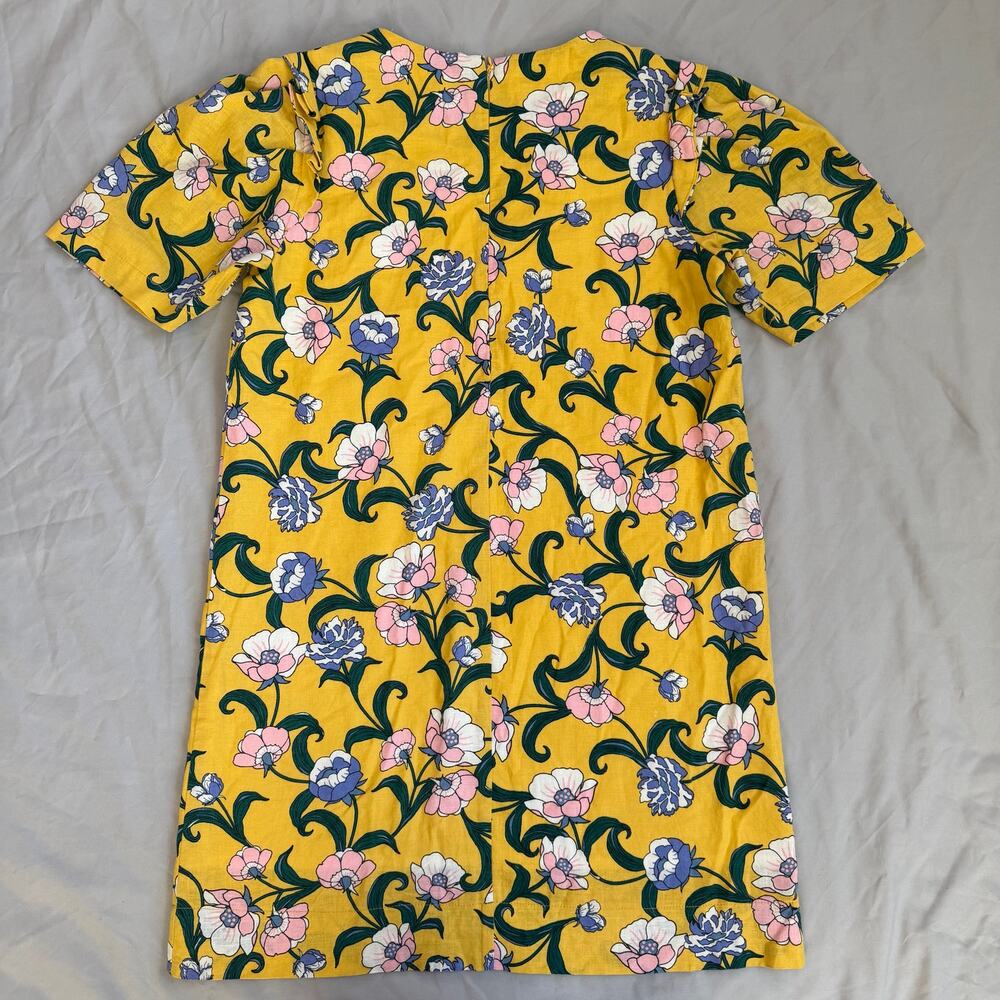 Moon River Women’s Yellow Floral Dress Size XS Short Sleeve Casual Spring - Picture 2 of 9